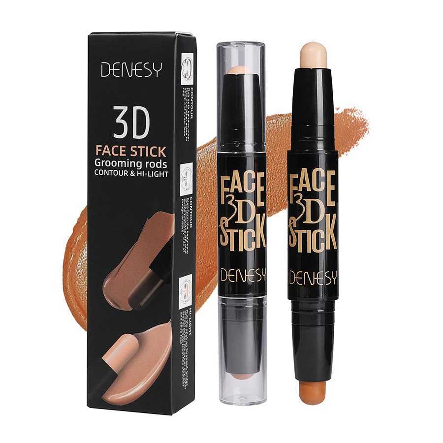 Matte Styling Stick Dark Brown Double Head Outline Pen Long Lasting High Color Dual Use Non FadingXJ250217
