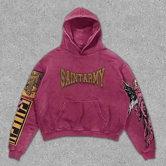 Autumn Selling Retro Trendy Angel Wings 3D Printed Mens and Womens Casual Fashion Zipper Hoodie y2 Top 250211