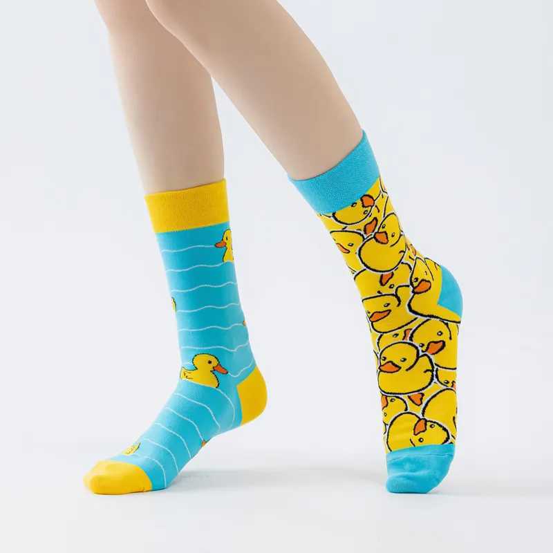 Pair Man Women Sock Original AB Tide Socks Colorful Cat Dog Koala Cow Cotton Socks Four Seasons Unisex Socks for Birthday Gift W250217