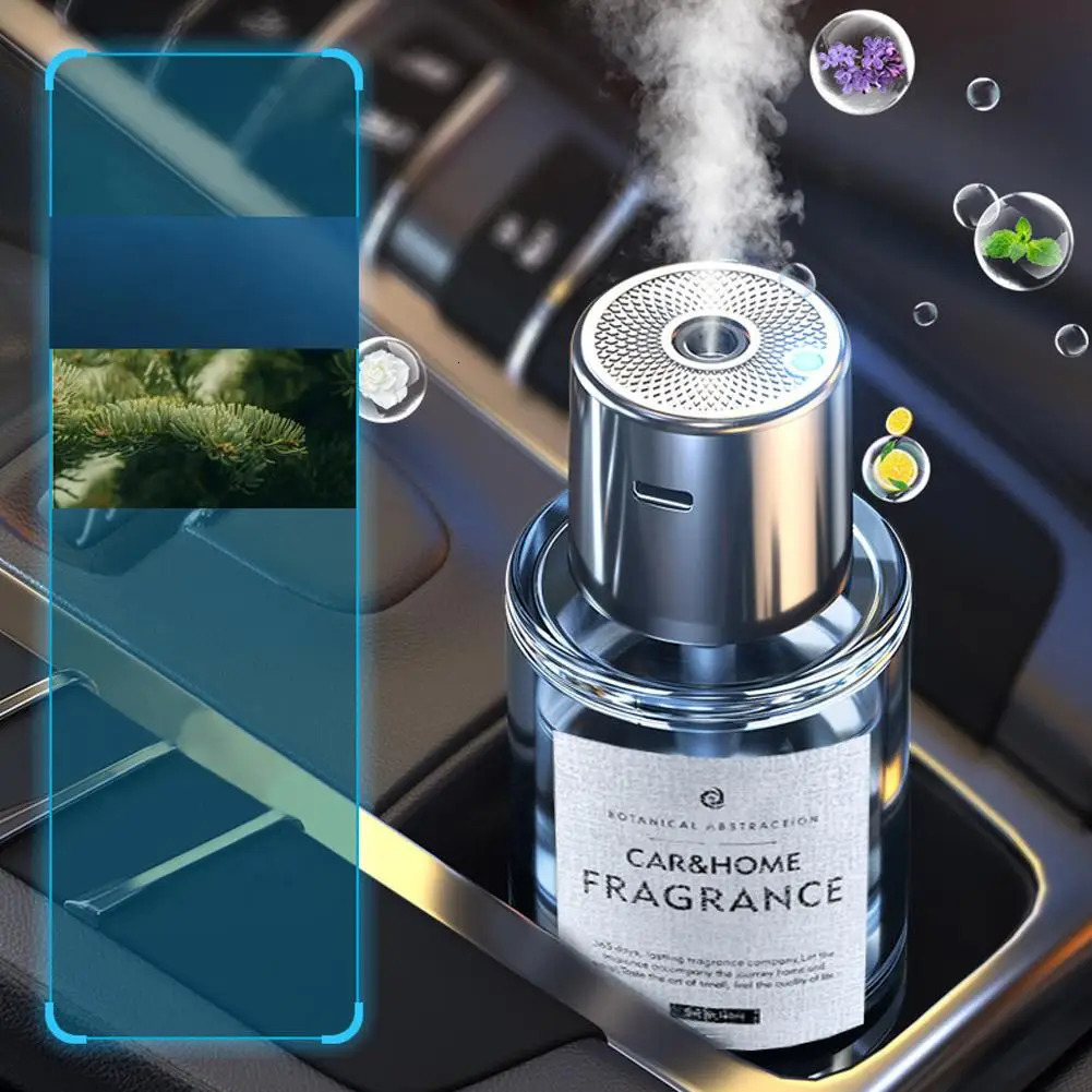 Car Mounted Fragrance Spray Perfume Essential Oil Diffuser Humidifier Intelligent Fragrance Locomotive Large Capacity 250214