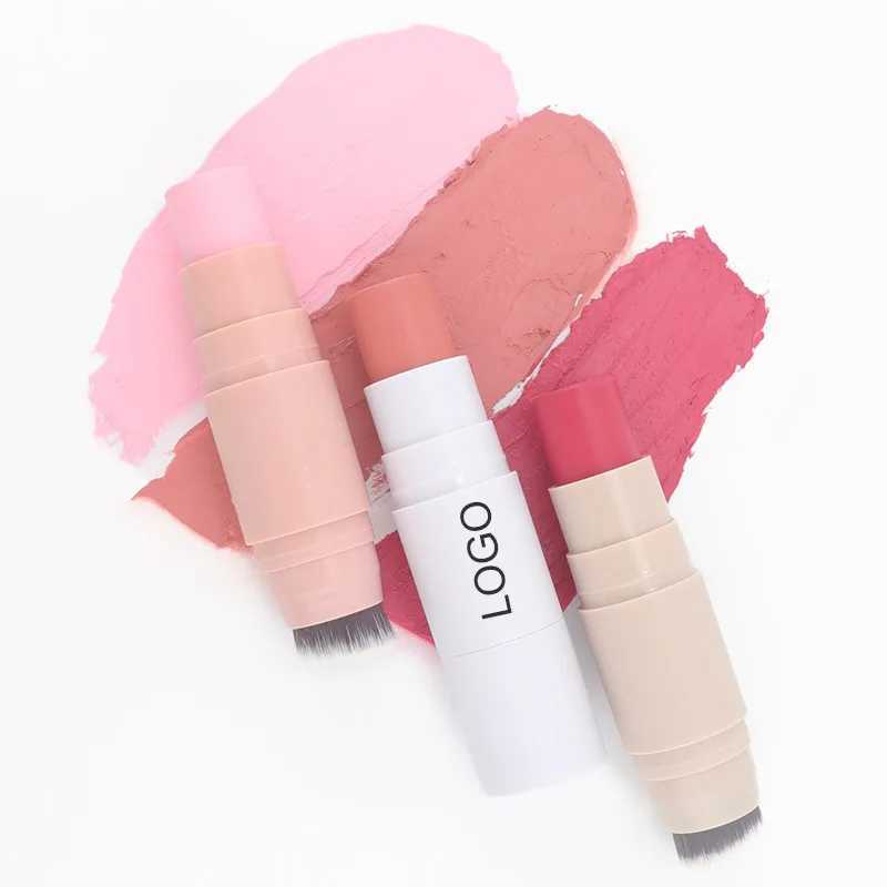 Contour Stick With Brush Contour Pen Waterproof Matte Finish Highlighters Shadow Contouring Pencil Cosmetics Print BulkW250217