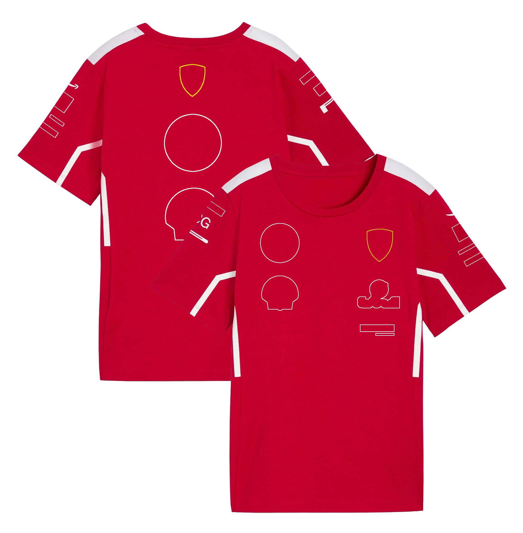 2025 F1 Team Men's T-shirt Formula 1 Driver Racing Suit T-shirts Fans Red Round Neck Short Sleeve Jersey Unisex Tee Plus Size Custom