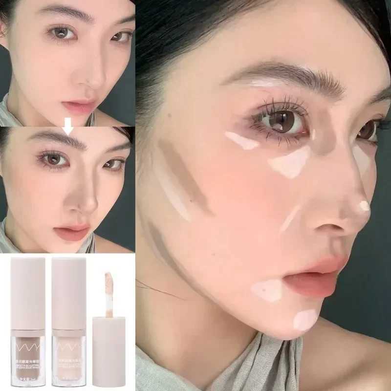 Natural Nose Shadow Highlighter Cream Waterproof Lasting Brightens Skin Matte Liquid Contouring Bronzer Stick Makeup CosmeticsW250217