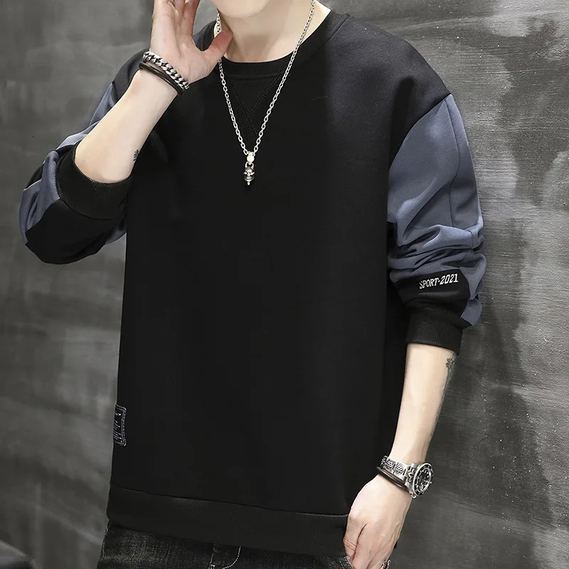 Spring Fall Mens Sweatshirt Male Casual Lightweight Harajuku Sweatshirts Hoodie Streetwear Fashion Baggy Tops 250214