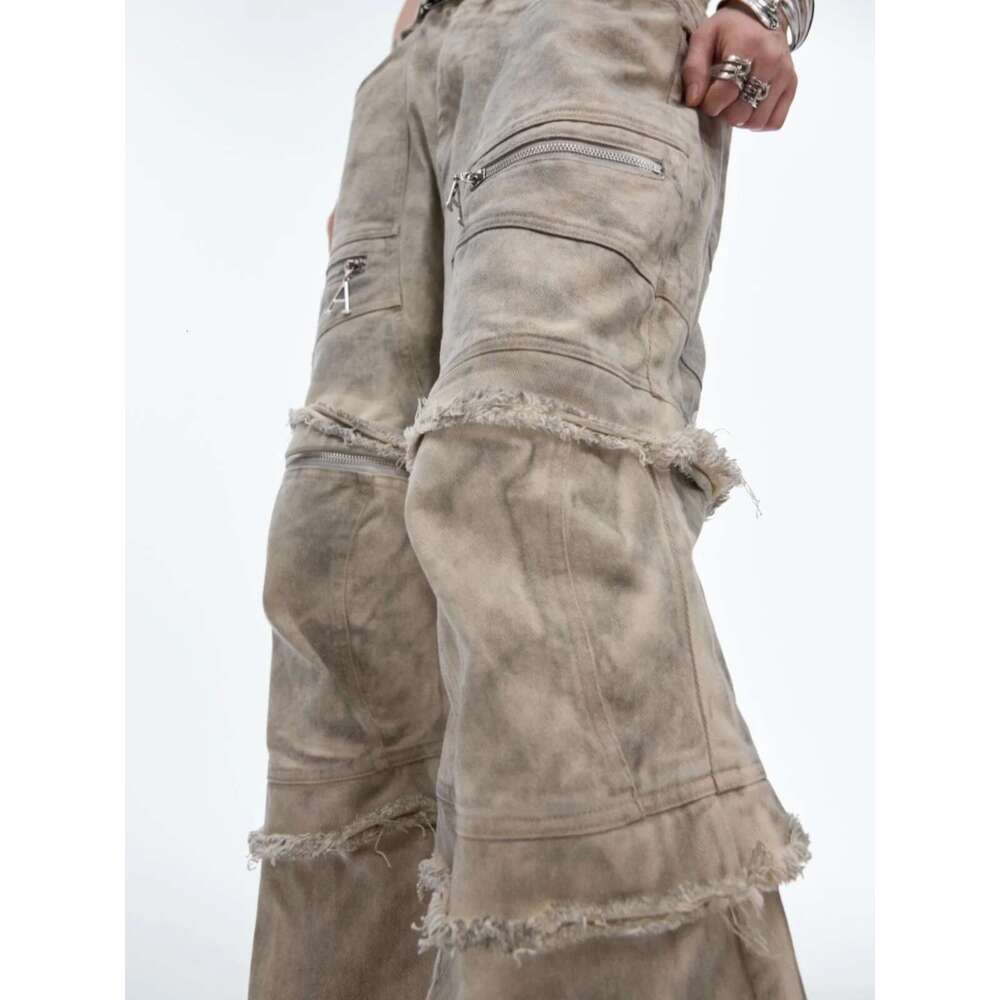 Apricot Womens Jeans High Waist Vintage Straight LOOSE Pants Streetwear American Classic Fashion Wide Leg Denim Trouser