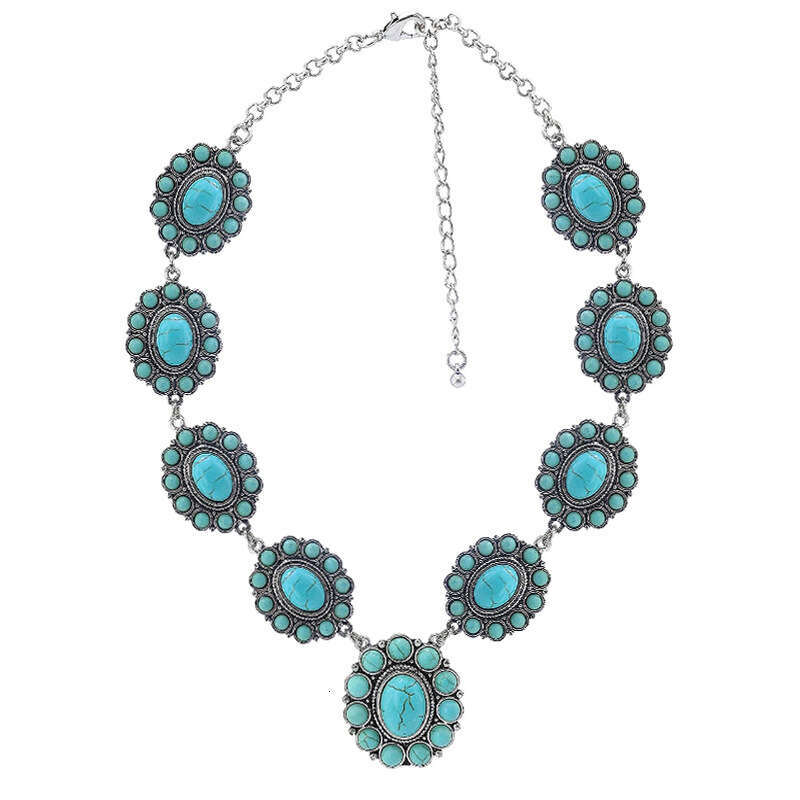 New Suower Turquoise Hot selg Bohemian Ethnic Style Necklace Jewelry