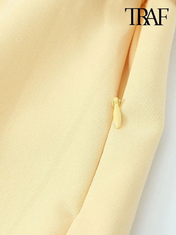 TRAF Women Fashion With Belt Front Button Tank Tops And High Waist Side Zipper Midi Skirts Female Two Piece Sets Mujer 250214