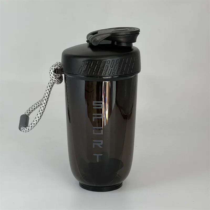 600ML Blender Shaker Bottle with Plastic Whisk Ball BPA Free Plastic Protein Shakes Leakproof for Powder Workout Gym Sport 250214