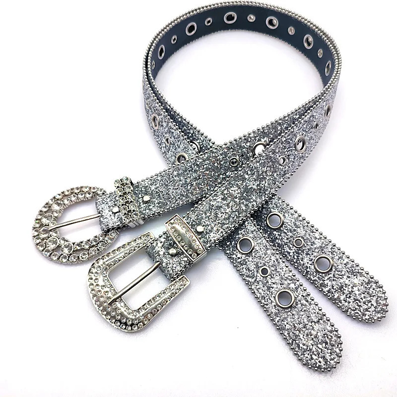 Goth for rhinestone Belts Women PU Leather Strap for rhinestone Belts Western Cowboy Y2K Girls Fashion Belt for Jeans Men 250213