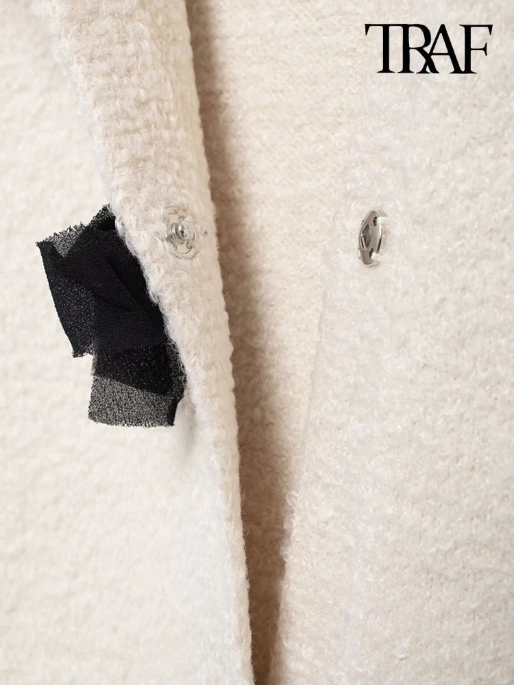 TRAF Women Fashion With Bows Frayed trims Knit Cardigan Sweater And High Elastic Wasit Skirts Female Two Piece Sets Mujer 250214