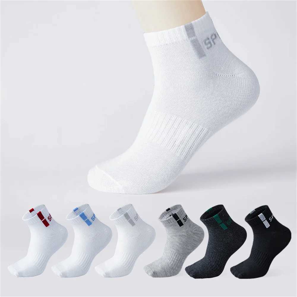 6 Pairs/Pack Cotton Sports Men Socks Cotton High Quality Anti Odor Sweat-absorbing Spring Autumn Male Short Socks W250217
