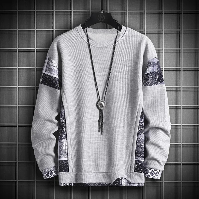 Mens Fashion Casual Hoodie Male Sportswear Pullover Patchwork Autumn Sweatshirt Large Size Men Hip Hop Hoodies 250214