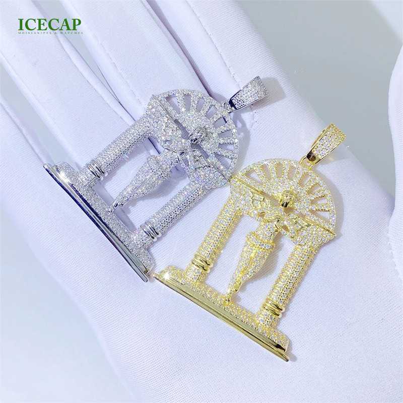 wholesale Cross pendant 925 Sterling Silver VVS D moissanite diamond Pass the diamond test Charm hip hop pendant