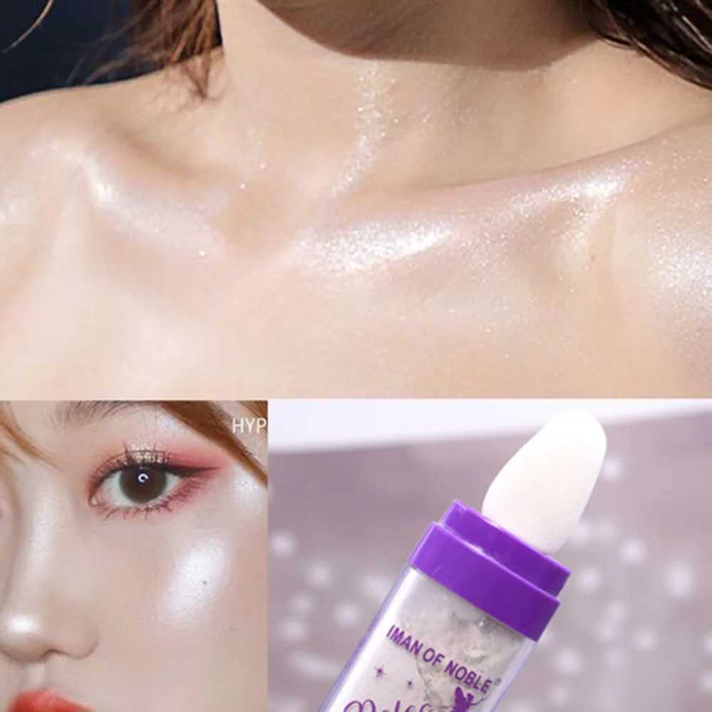 1PC Fairy High Light Pat Powder Body Face Glitter Highlighter Brightens Natural Three-Dimensional Repairing BlushXJ250217