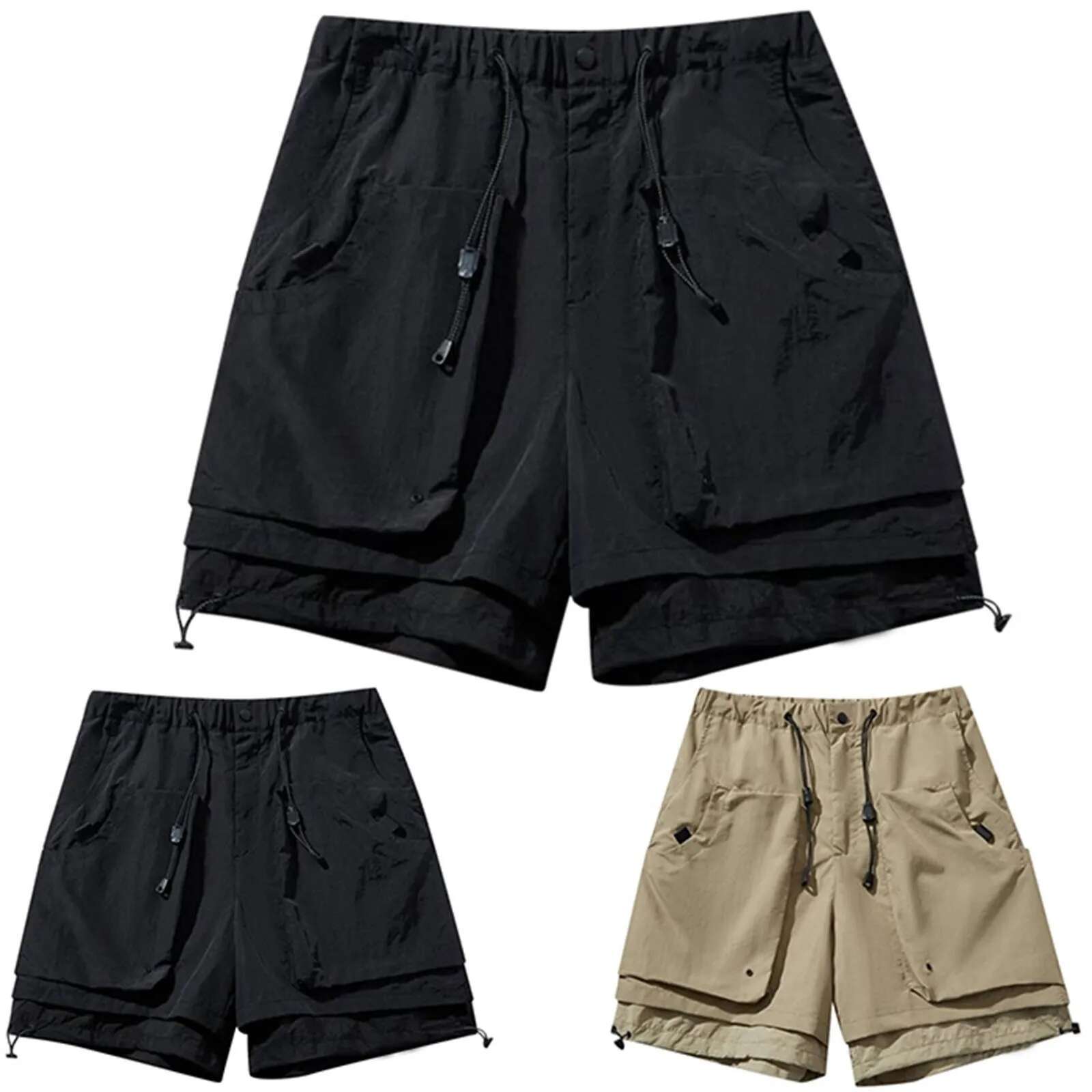 Cabin Creek Men's Designer Shorts Cargo Function Men's Shorts Loose Casual Straight Fifth Heavy Industry Men's Sports Shorts Cortos Hom