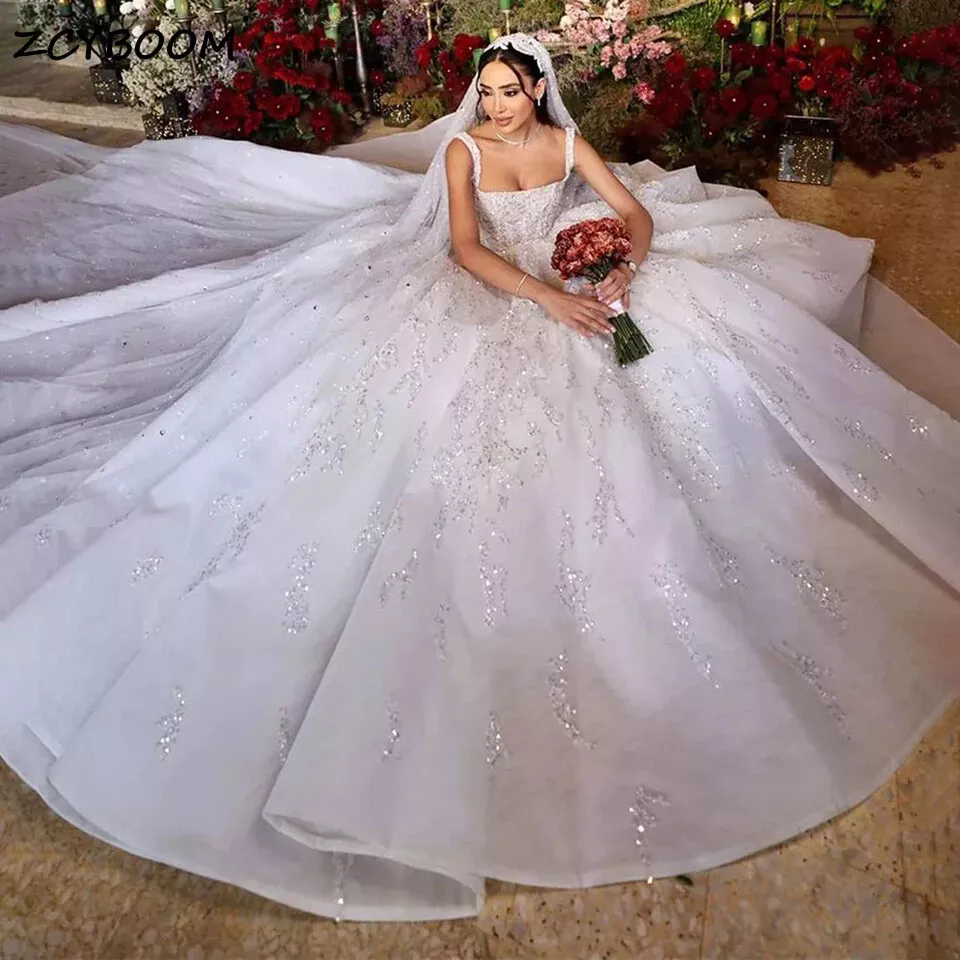 One Shoulder Ivory Satin A Line Wedding Dresses Sexy Thigh Split Simple Boho Bridal Gowns Long Court Train Marriage Robes de Mariee 01