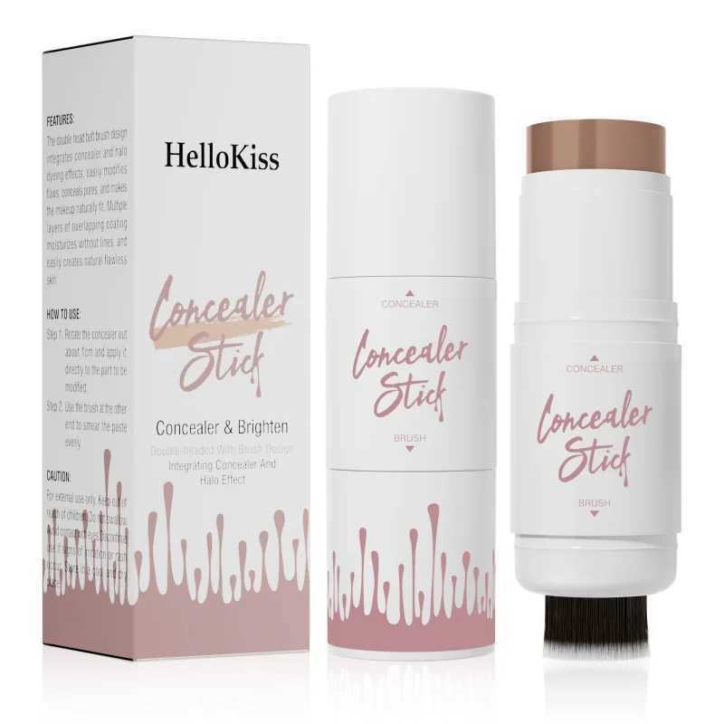 Dual-ended multi-functional contour foundation stick and b highlighter stick can be retouched to add bright and long-lastingW250217