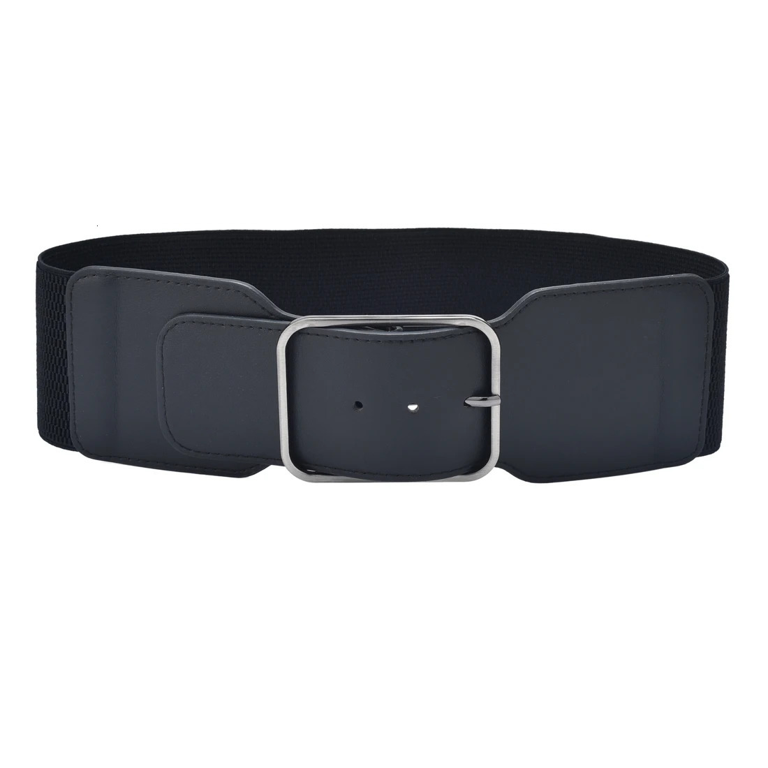 Women Stretchy Wide Waist Belt Ladies Elastic Dress Cummerbund with Pin Buckle Stretch Fashion Cinch Belts 250213