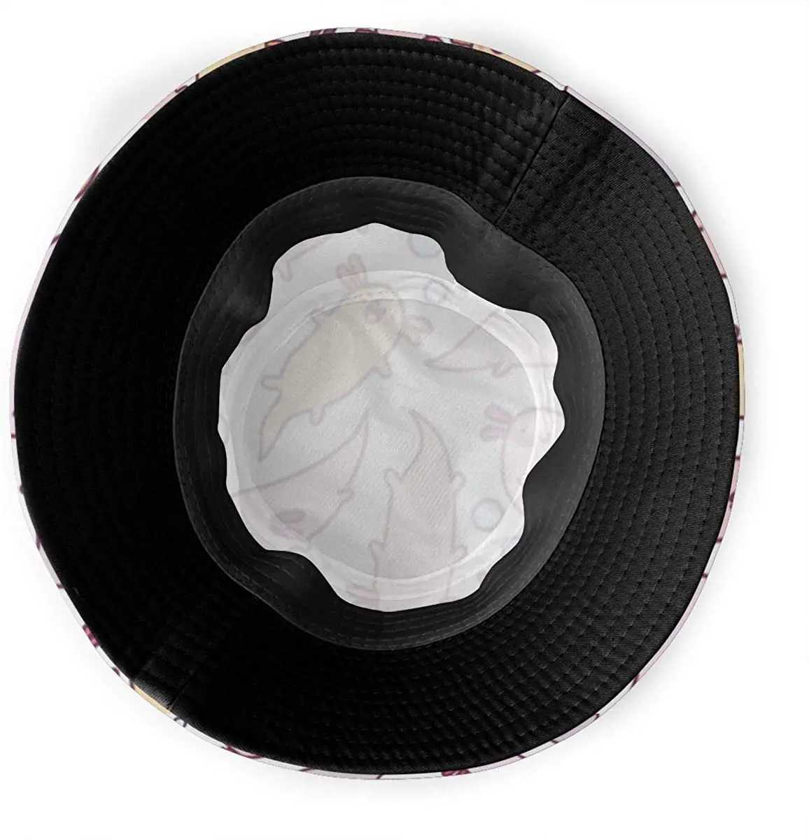 Cute cartoon Axolotl bucket hat summer beach sun hat packaged fisherman hat W250217