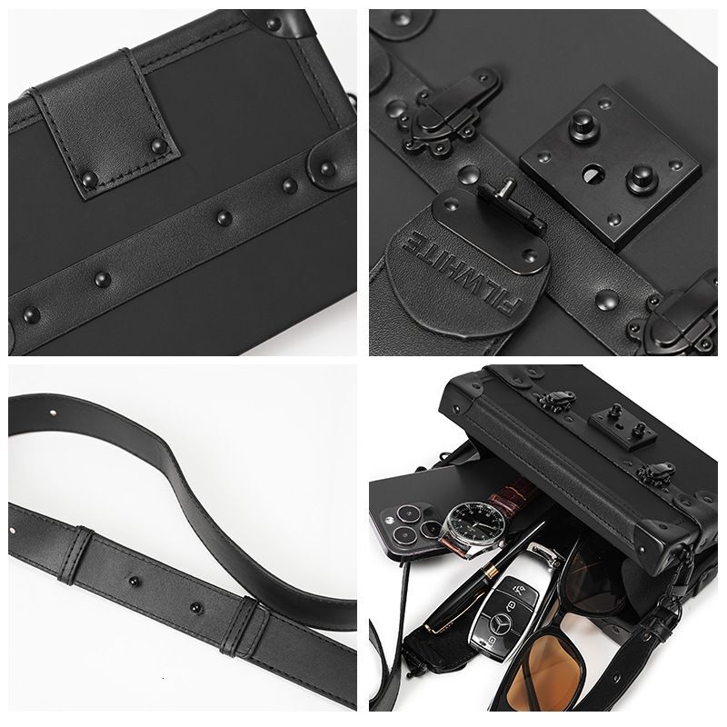 Shoulder Bags 2024 New Product Launch High-Quality Very Personalized Square Box Messenger Fashion Couple Mobile Phone Bag