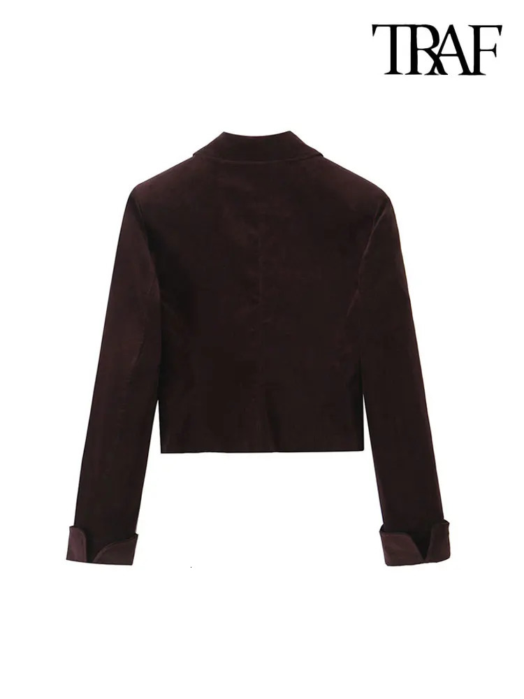 TRAFWomens Front Button Velvet Cropped Jacket Coat and Low Waist with Belt Mini Skirt Female Two Piece Sets Chic Fashion 250214