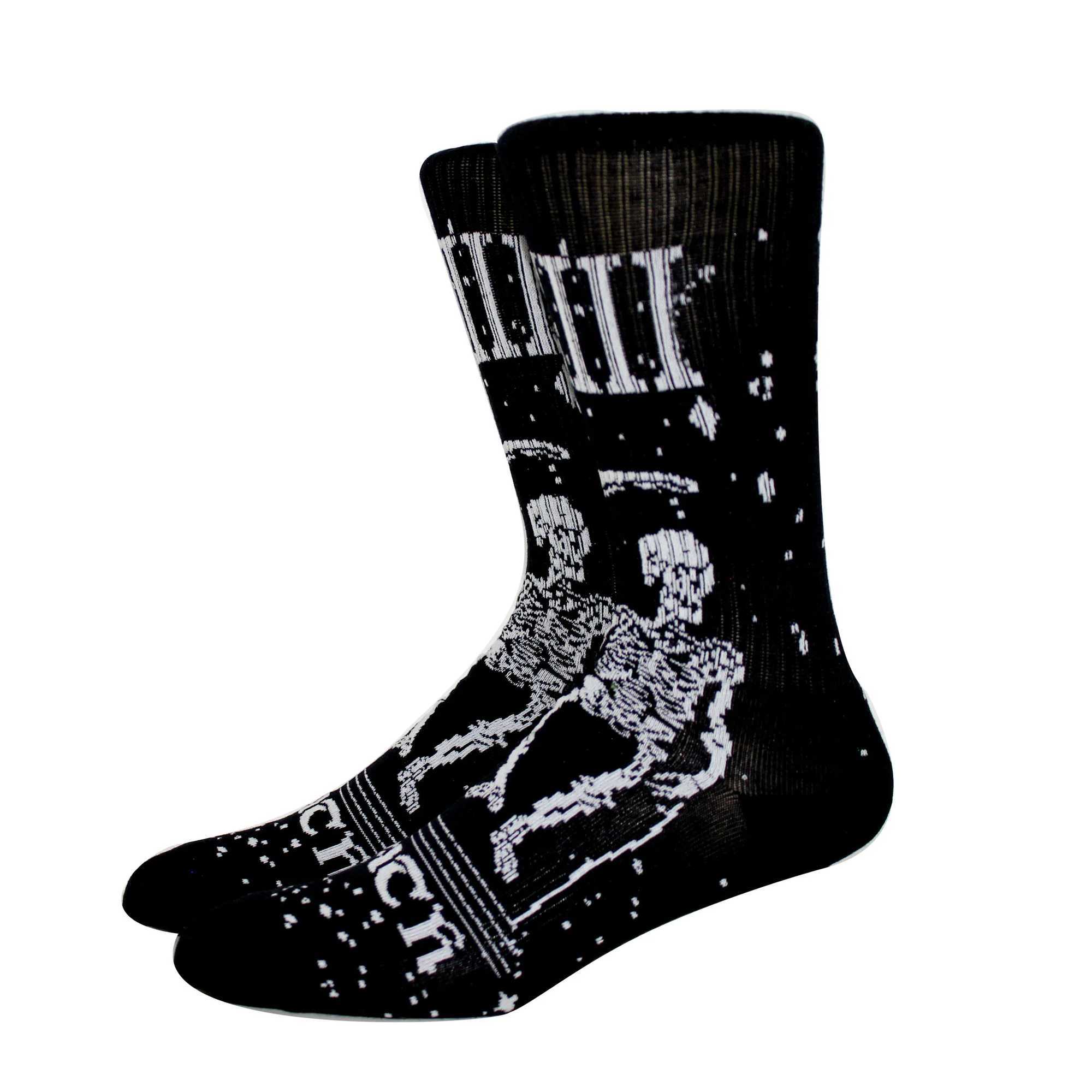 New Hot Selling Halloween Womens Harajuku Socks Fun Skeleton Alien Mens Socks Pumpkin Socks Monster Socks Bat Crew Socks Anime Socks W250217