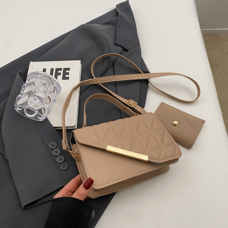 Bag This Year's Popular Korean Version Versatile Solid Color Handbag 2024 Early Spring New Single Shoulder Crossbody Small Square Bag For Women