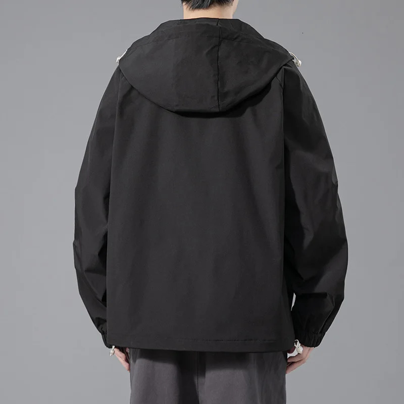 Windbreaker Men Jacket Big Pockets Coat Trench Waterproof Oversize 6XL 7XL 8XL Plus Size Spring Casual Motorcycle Loose 250210