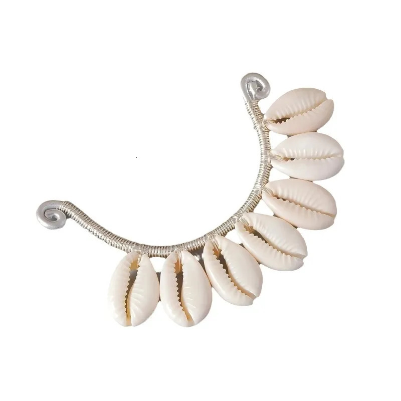 Shell Elf Ear Hanging Bohemian style Handmade production Earrings for ladies Simple temperament Vacation Punk earring 250213