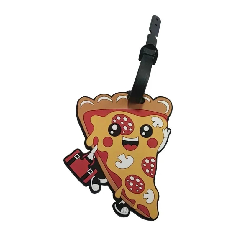 Travel Luggage Tag Silicone Cartoon Cute Fruits Food Animal Style Suitcase Tags Name Address Holder Baggage Boarding Tags Label 250214