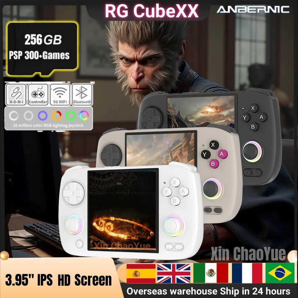 NEW ANBERNIC RG CUBEXX Retro Handheld Game Console Video Player Gaming Linux HD IPS RGB WIFI PSP Games Gift RGCUBEXX Z250217