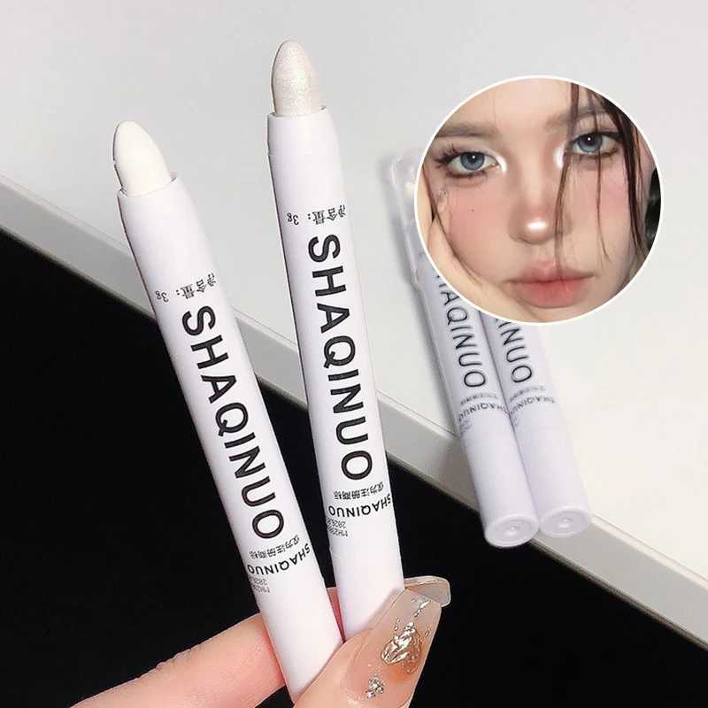 White Highlighter Pen - Matte Shimmer for Undereye Brightening; Easy-Application Highlight Stick for Instant GlowW250217
