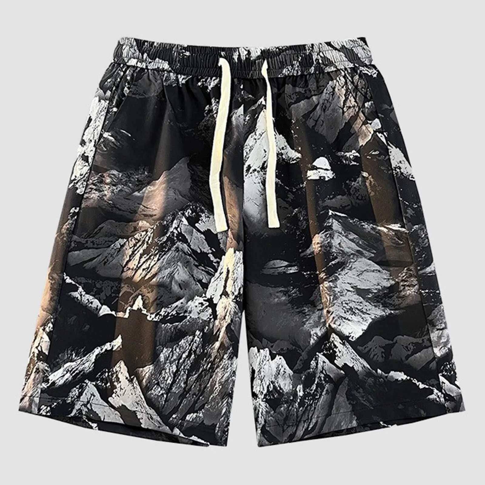 Large Size Men's Designer Shorts Hot And Spicy Lightweight Thin Shorts Men's Casual American Street Trend Shorts With Pockets Long Pants Cor