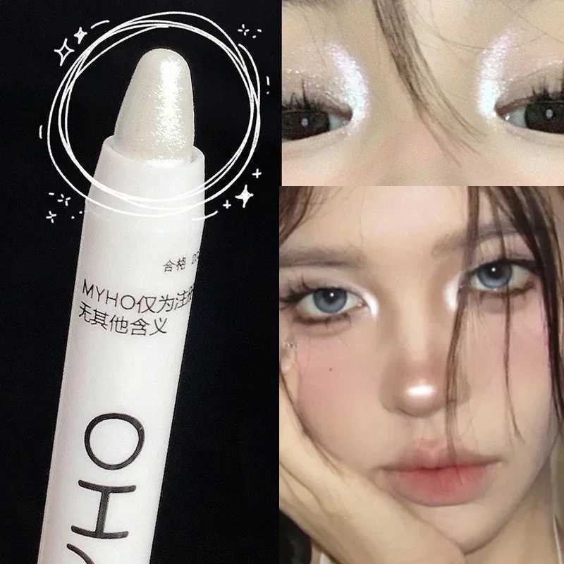 Matte Eyeshadow Stick White Eyeliner Shimmer Silver Highlighter Lying Silkworm Pen Monochrome Brightening Eye Shadow PenW250217
