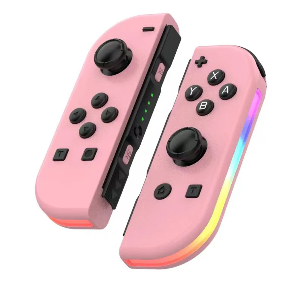 BT 5.2 Joy Controller RGB LED Switch L/R Joypad for Lite/Oled JoyCon Gamepads Joystick with Dual Vibration 250221