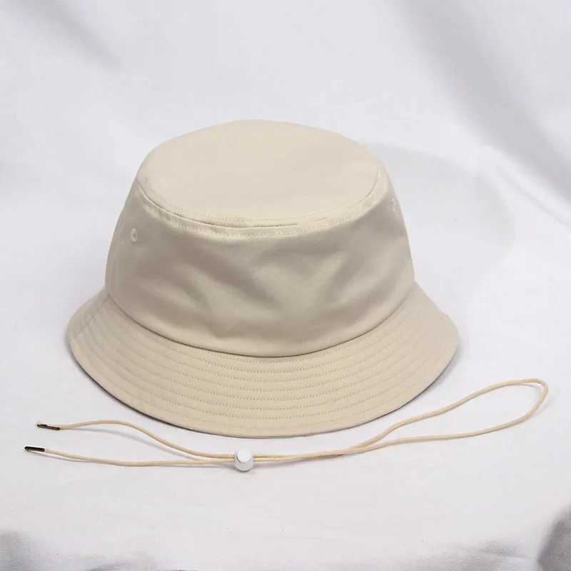 Four season cotton mens bucket hat large size XXL big head fisherman hat casual high-quality and fashionable W250217