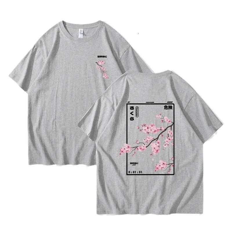 Harajuku Men's Printed T-shirt, Short Sleeve, Japanese Cartoon, Street, Sports, Summer, 2025