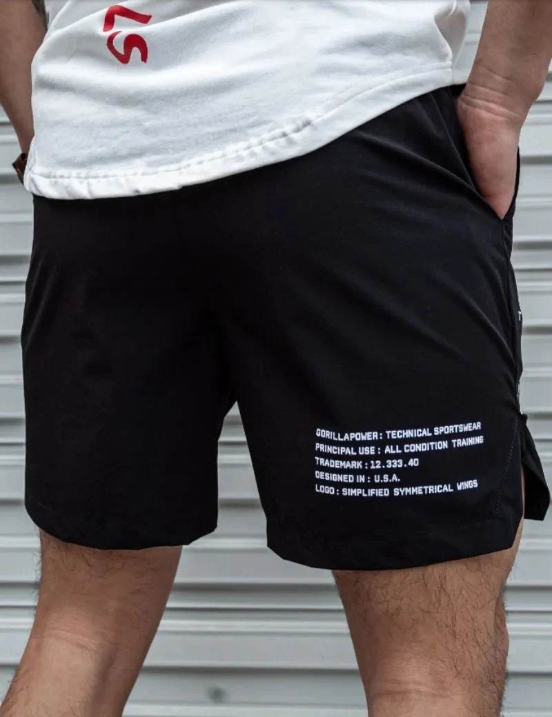 Men Shorts Light Weight Thin Short Pants Running Squat Fitness GYM Wear Quickdrying Drawstring 250217