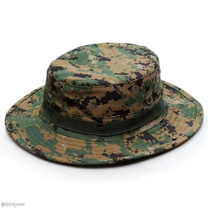 Sunshade Sun Visors bucket tactical hat sports camping hunting hiking Bob wide Brim Bonnie hat summer camouflage fishing hat W250217