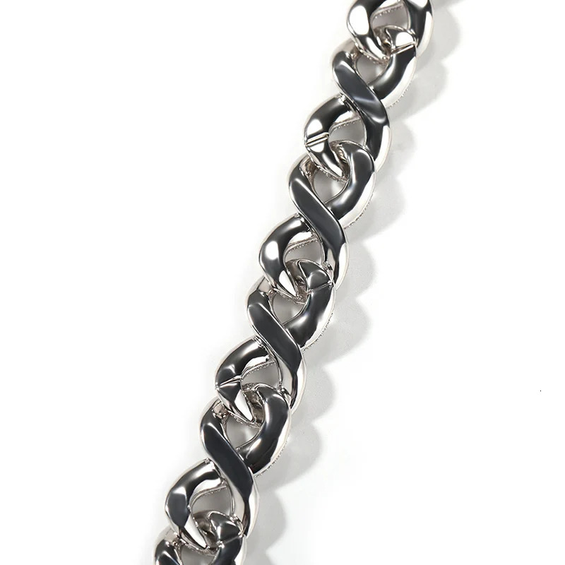 Hip Hop 5 CZ Stone Bling Iced Out Infinity Round Cuban Link Chain Necklace for Men Rapper Jewelry Gold Silver Color 250214