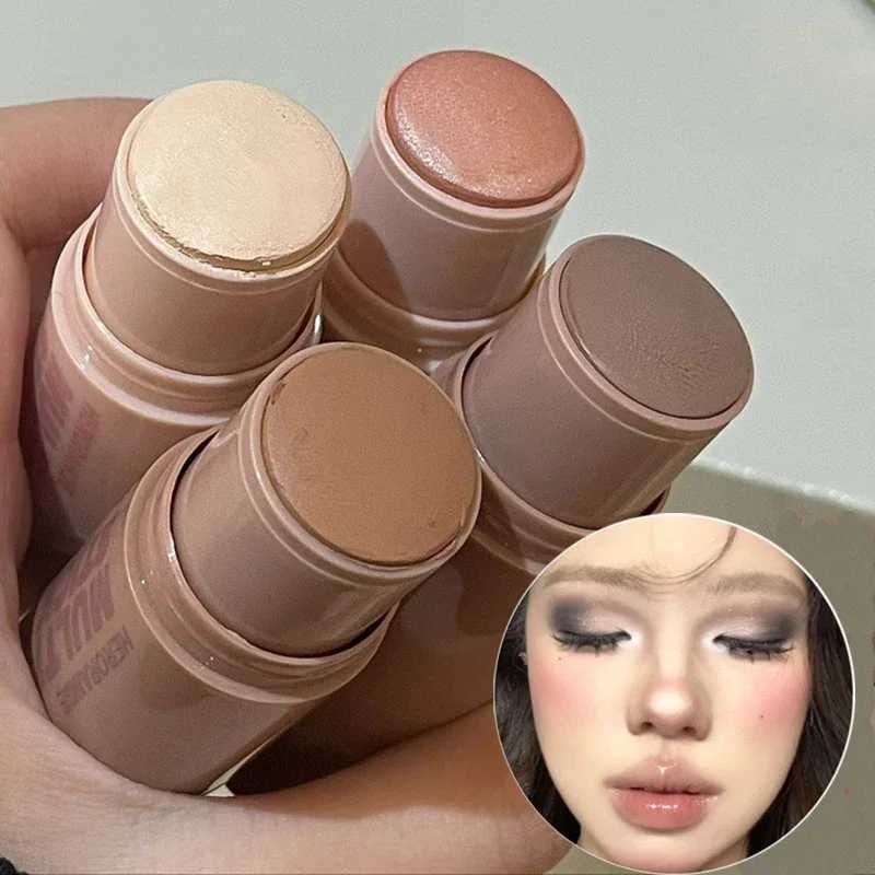 Natural brown outline highlight stick matte beige concealer gloss background nose shadow 3D facial makeupW250217
