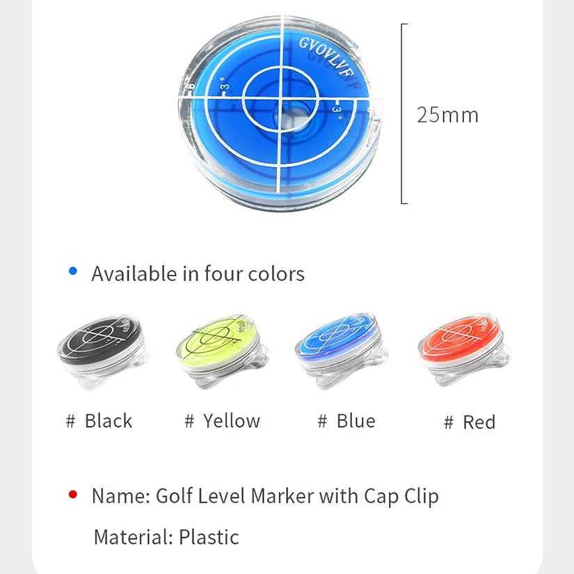 pc Golf Hat Clip Durable Plastic Golf Club Hat Cap Clip with Detachable Magnetic Ball Marker Gift For Women And Men GolfersW250215