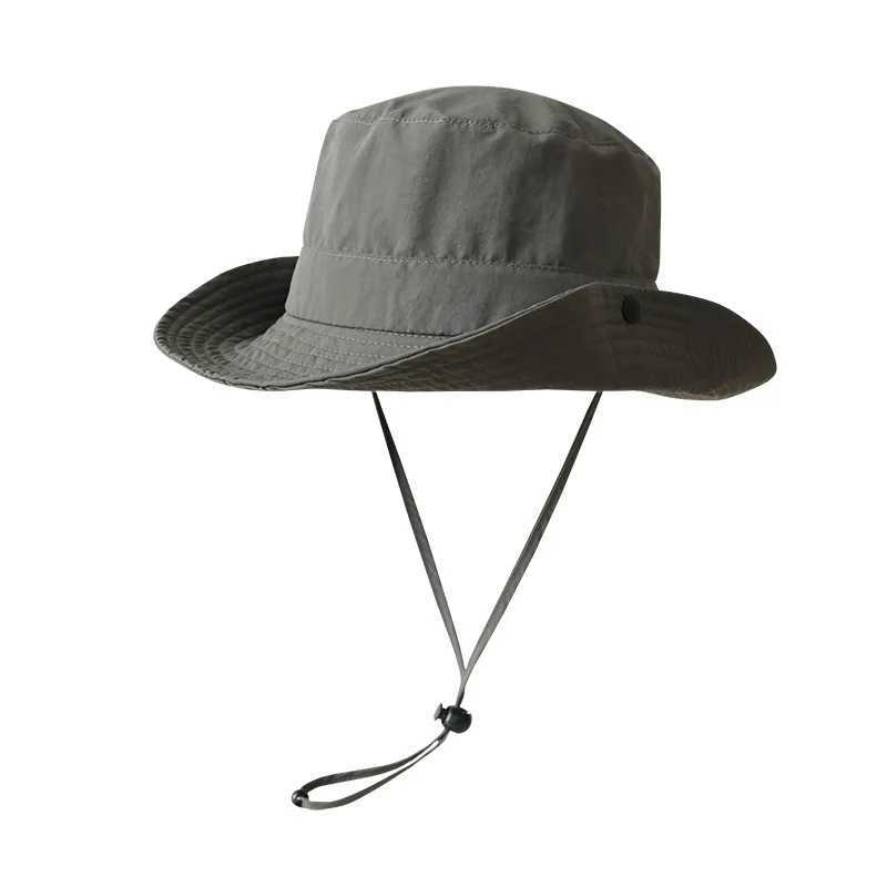 Wide Brim Bucket Hat for Women Men Summer Sun Protection Sun Hat Outdoor Fishing Hiking Bonnie Fisherman Hat W250217