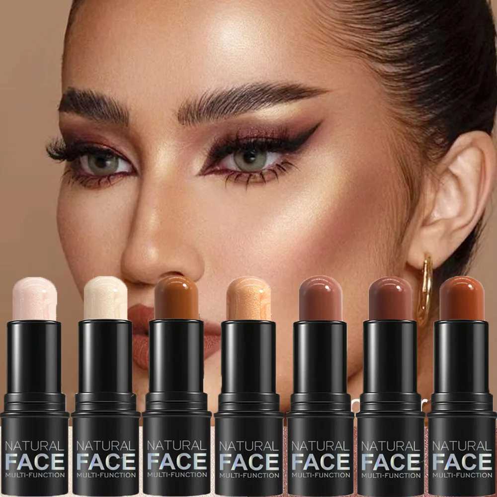 Face Brightening Concealer Corrector Nose Shadow Contouring Cosmetics Long-lasting Natural Contouring Highlighting Bronzer StickW250217