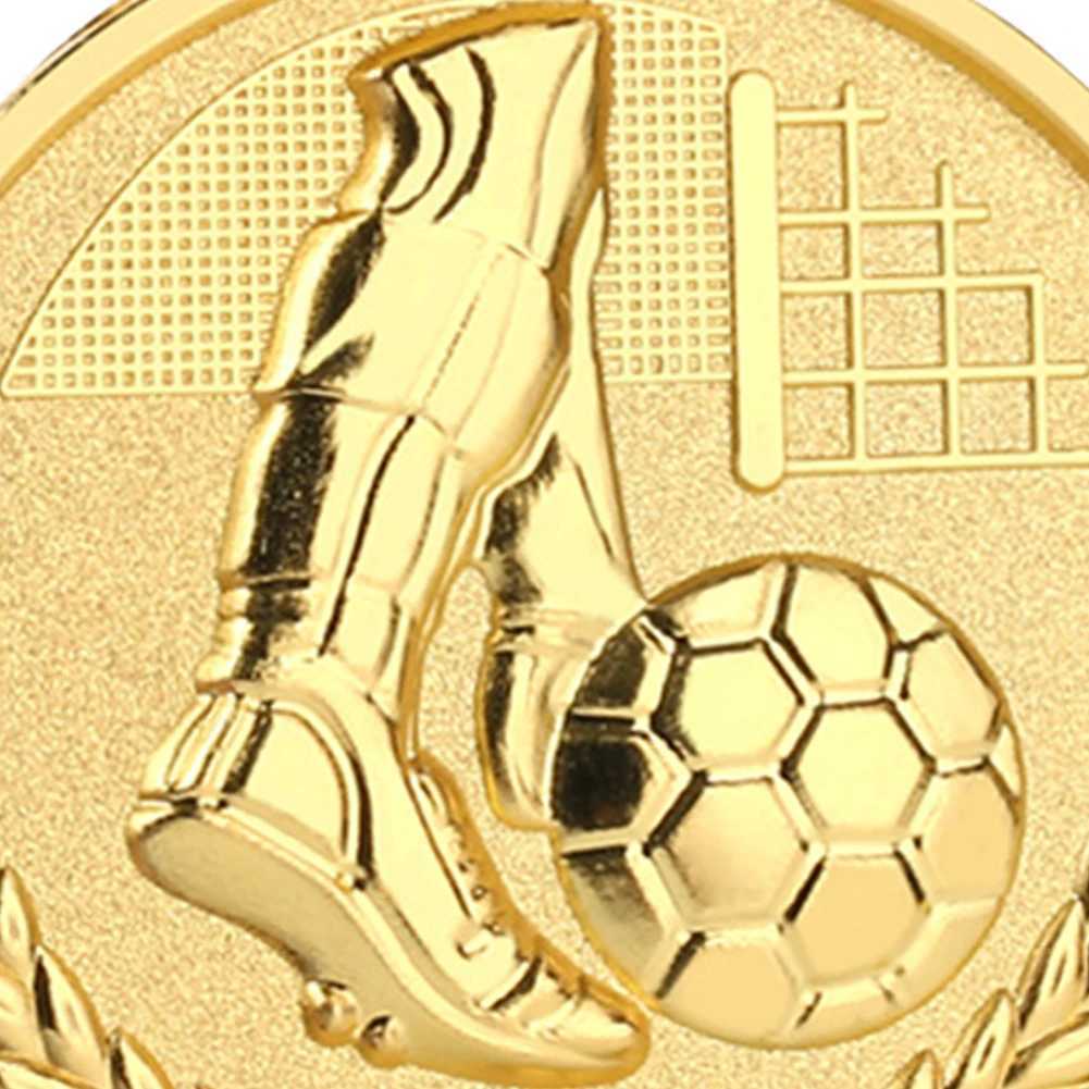 10-30PCS Gold Silver Bronze Sty Metal Award Medals Football Competition Medals Colction Gold Silver Bronze Souvenir Gift W250217