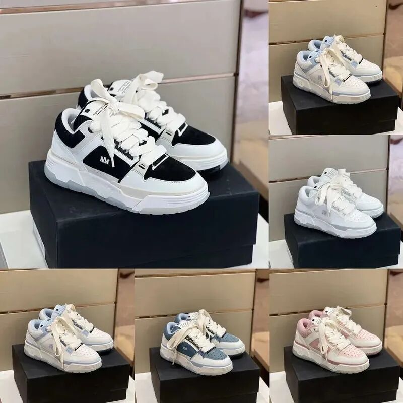 Sneakers Men Women platform Shoes MA-1 lace-up Bread Trainers Shoes Luxury Designer Mesh leather Stadium Hardware- Leather Sports Shoe