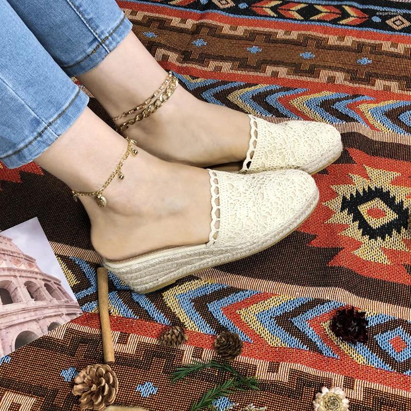 2025 S Fashion Designer Sandals COSYSUSY Women S Espadrilles Wedges Slippers Dress Shoes Summer Comfort Flip Ps Slides Mujer Atos