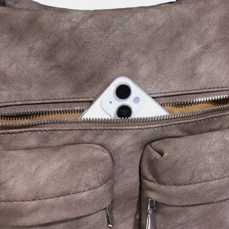 Moto Styg Shoulder Bag Women 2025 New In Indie Design Large Capacity Multiple Pockets Minimalist Casual Vintage Handbag