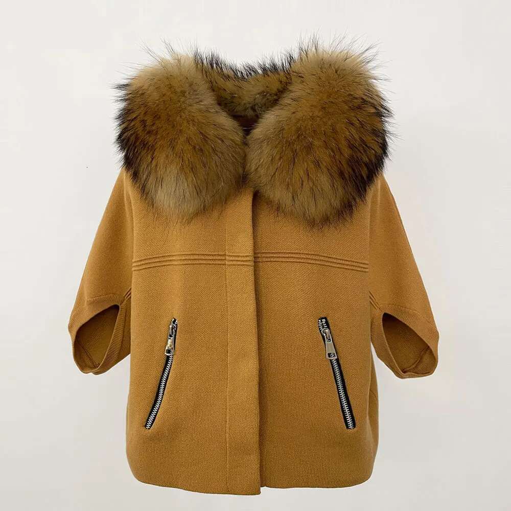 Clothes for Women Autumn 2024 European Fashion Knitted Sweater Real Coat Natural Fox Fur Jacket Spring Cardigan Outerwear