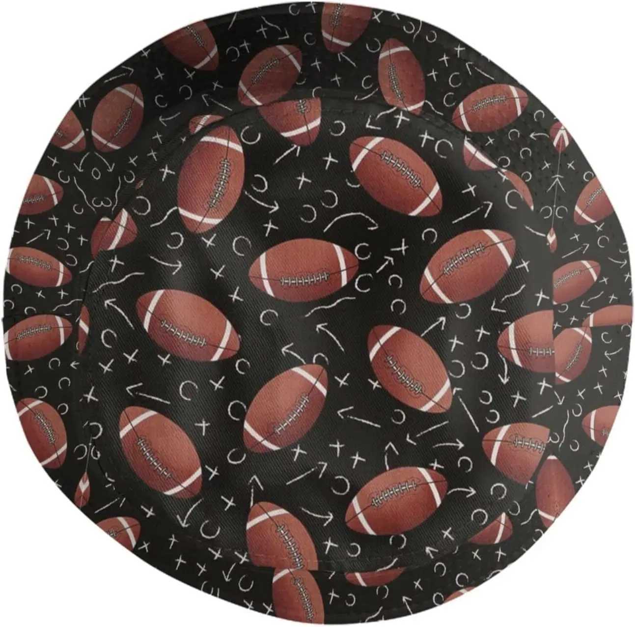 Cool American Football Bucket Hat Packable Outdoor Travel Sun Hat Fisherman Caps for Men Women Boys Girls W250217